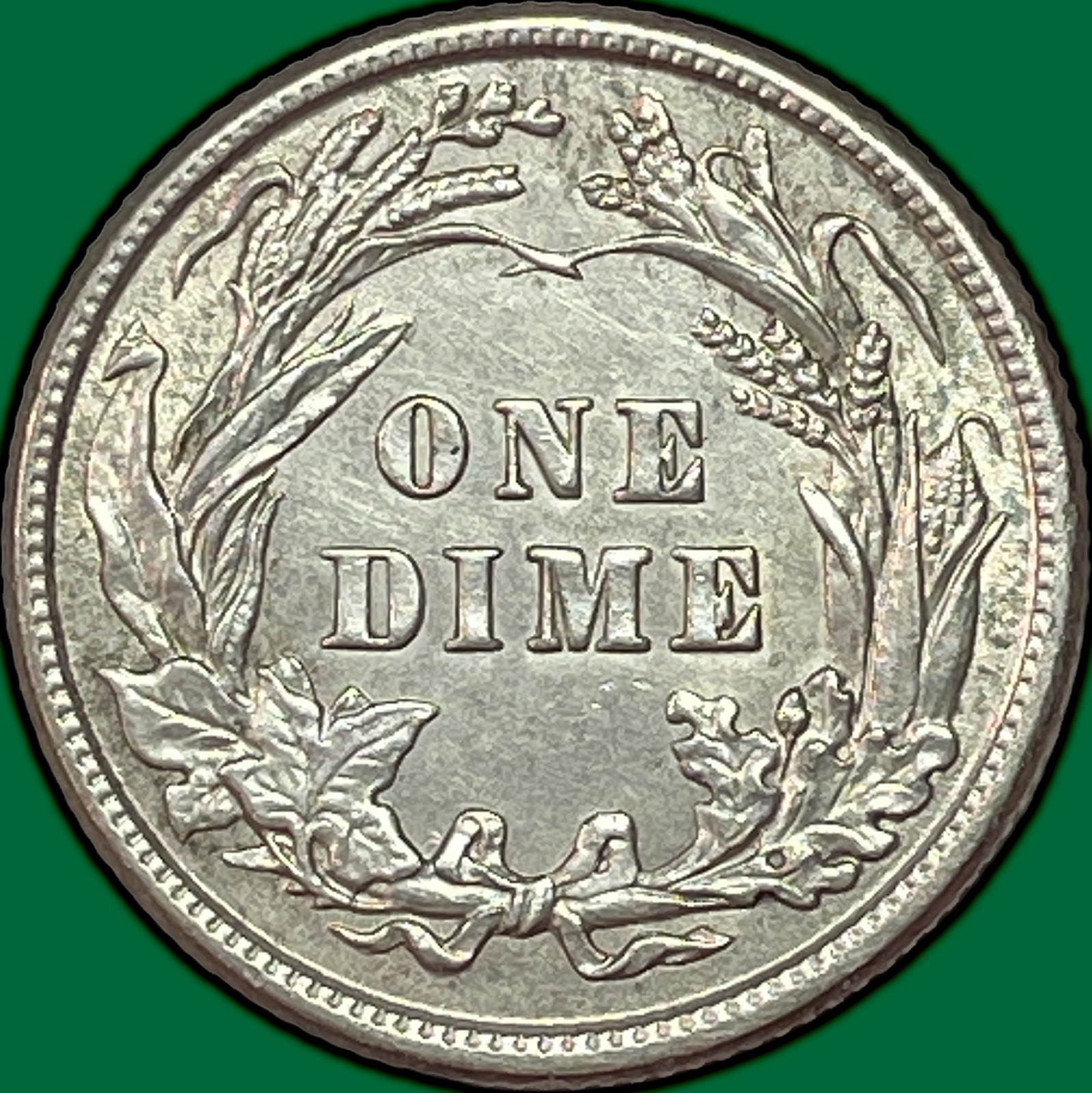 1911 Barber Dime Uncirculated UNC Coin #43875