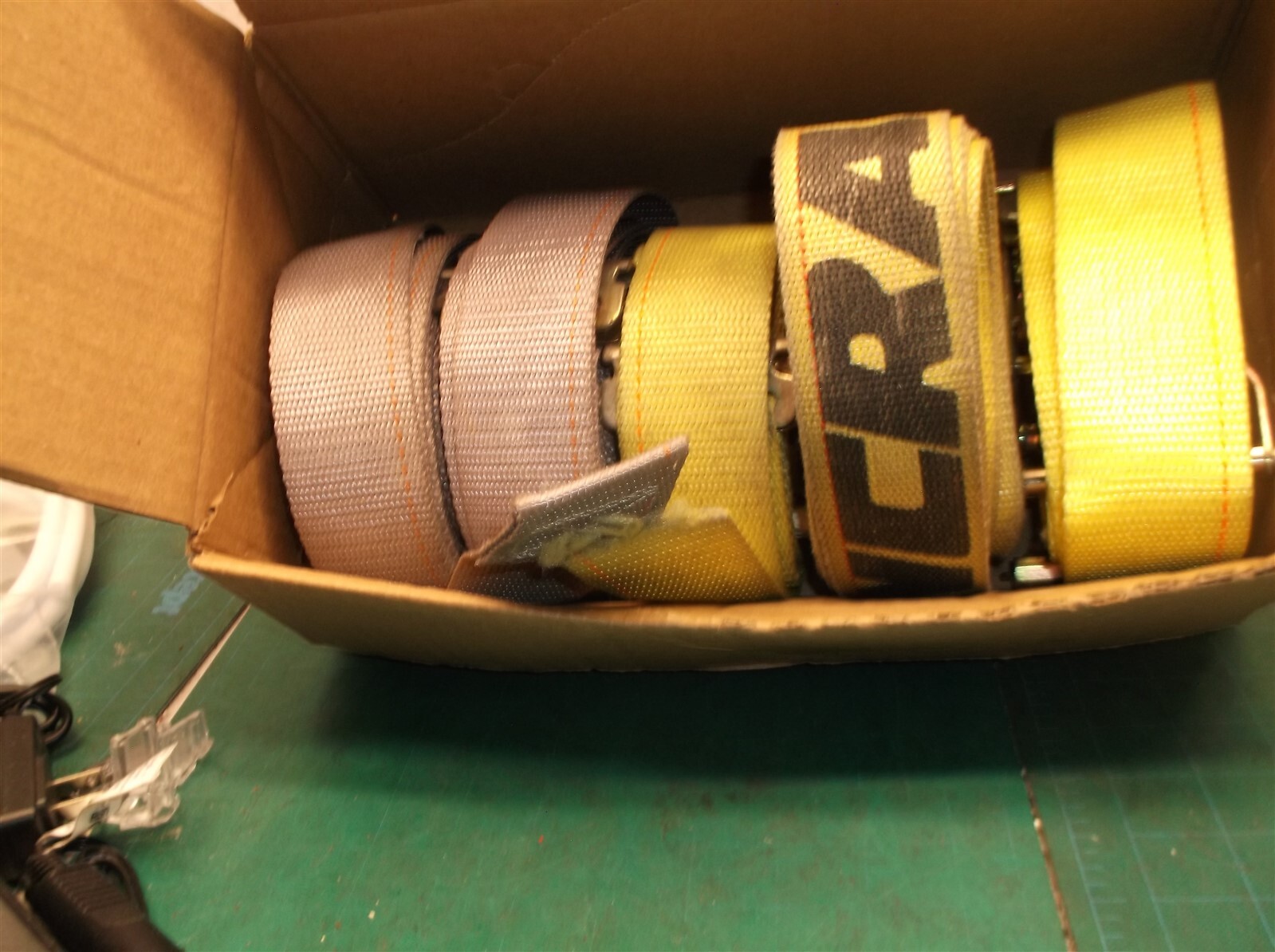 7 used 2" x 12' E-Track Cam Buckle Strap Truck Trailer Enclosed Cargo Tie Down