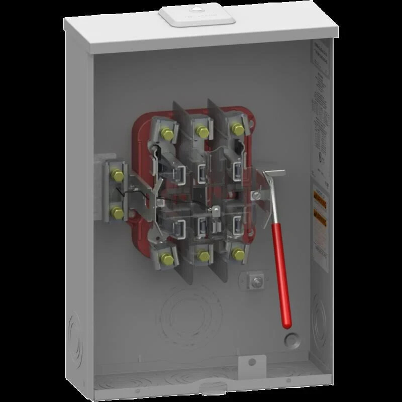 Milbank 200 amp 3 Phase meter can 7 Jaw - U1854-XL-QG-BLG-LIS - Con-ed Approved
