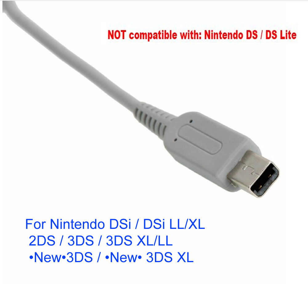 for Nintendo DSi/ 2DS/ 3DS/ DSi XL AC Adapter Home Wall Charger Cable Power Plug