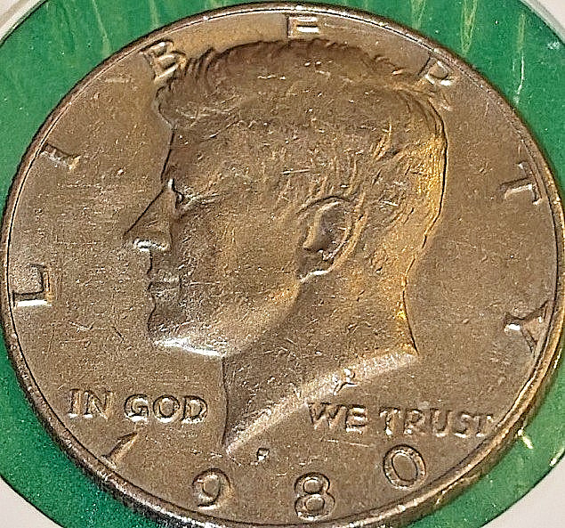 1980 P 50C Kennedy Half Dollar. **Free Shipping**