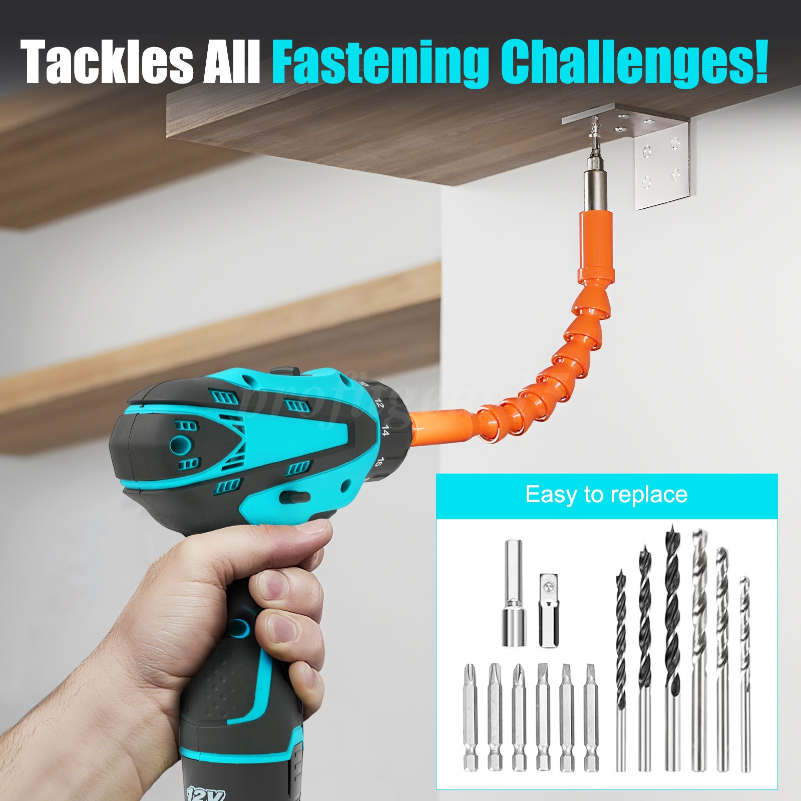 12V Multi - function Screwdriver,180N.m Brushless Cordless Electric Hammer Drill