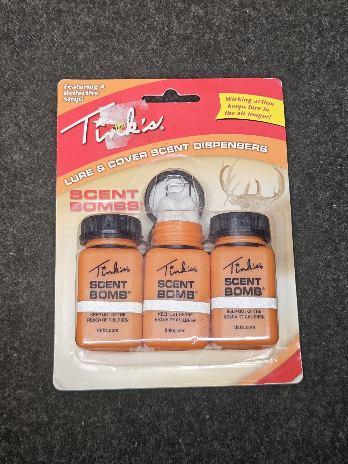 Tinks Scent Bomb Lure & Cover Scent Dispenser 3 Pack New