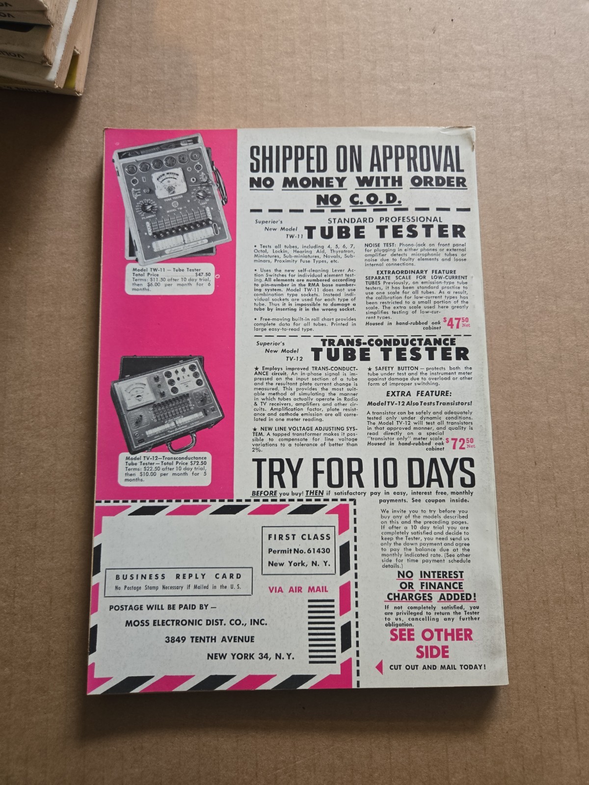 Vintage Popular Electronics Magazine 1958 June