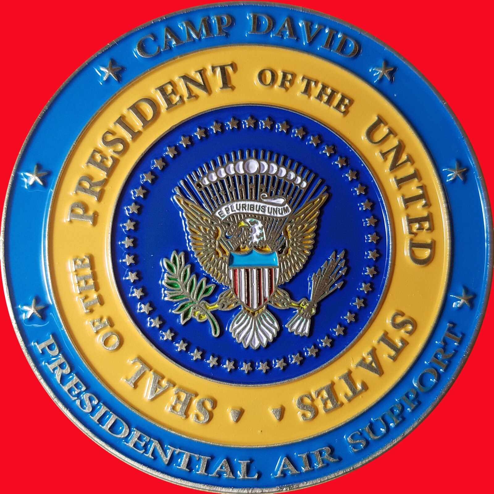 EASTERN AIR DEFENSE SECTOR CAMP DAVID PRESIDENTIAL CHALLENGE COIN. 2"  41