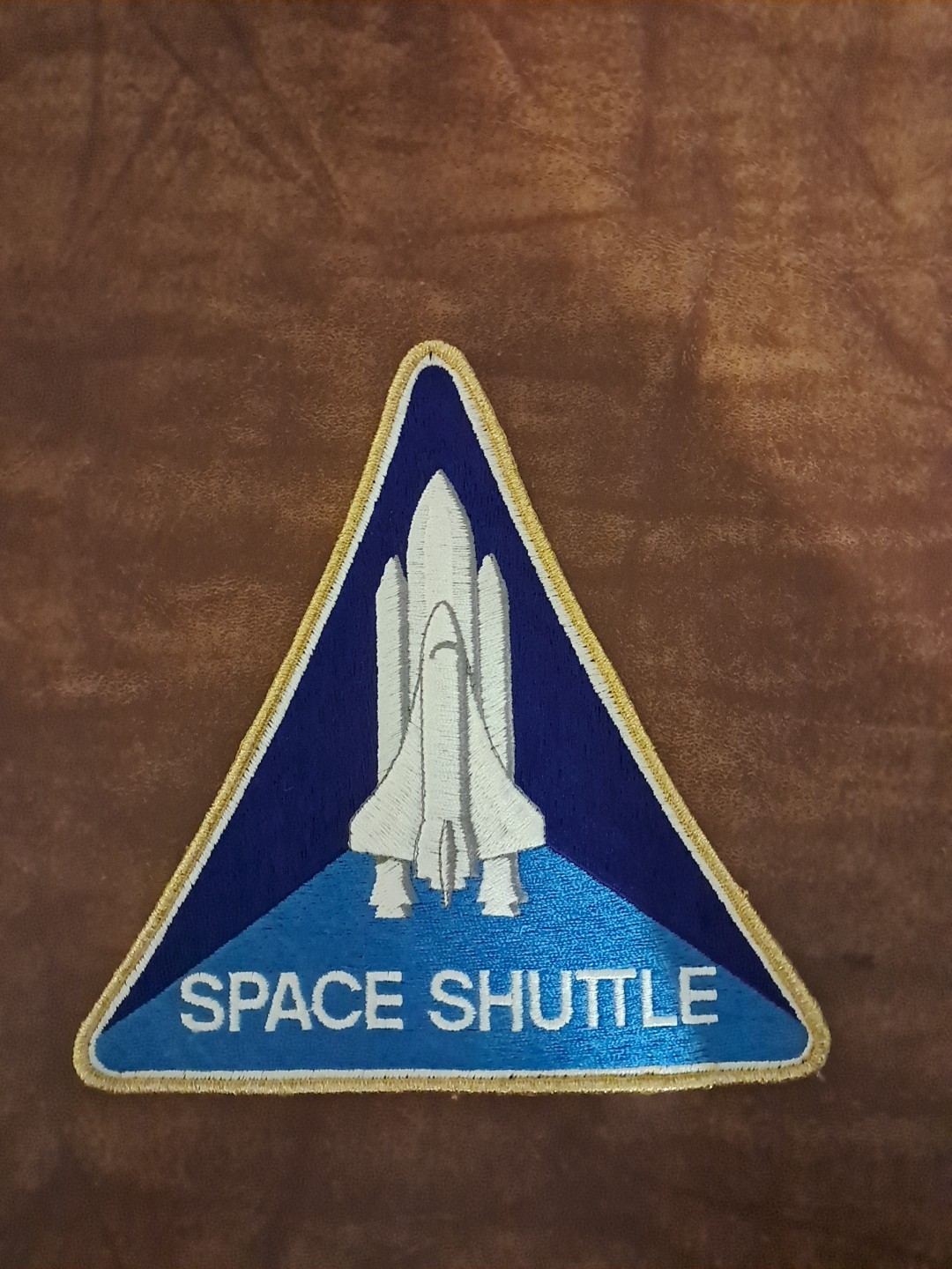 VINTAGE 1980s Astronaut Space Shuttle Challenger Embroidered Patch Brand New 8x8
