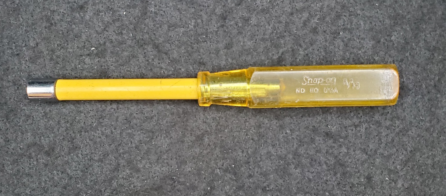 Snap-On Nut Driver ND110 5/16" Yellow Hard Handle USA
