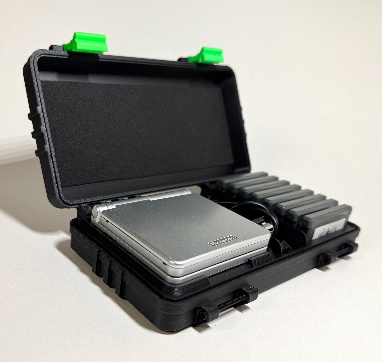Protective Game Boy Advance SP Case: GBA Carrying Case w/ Accessory & Game Slots