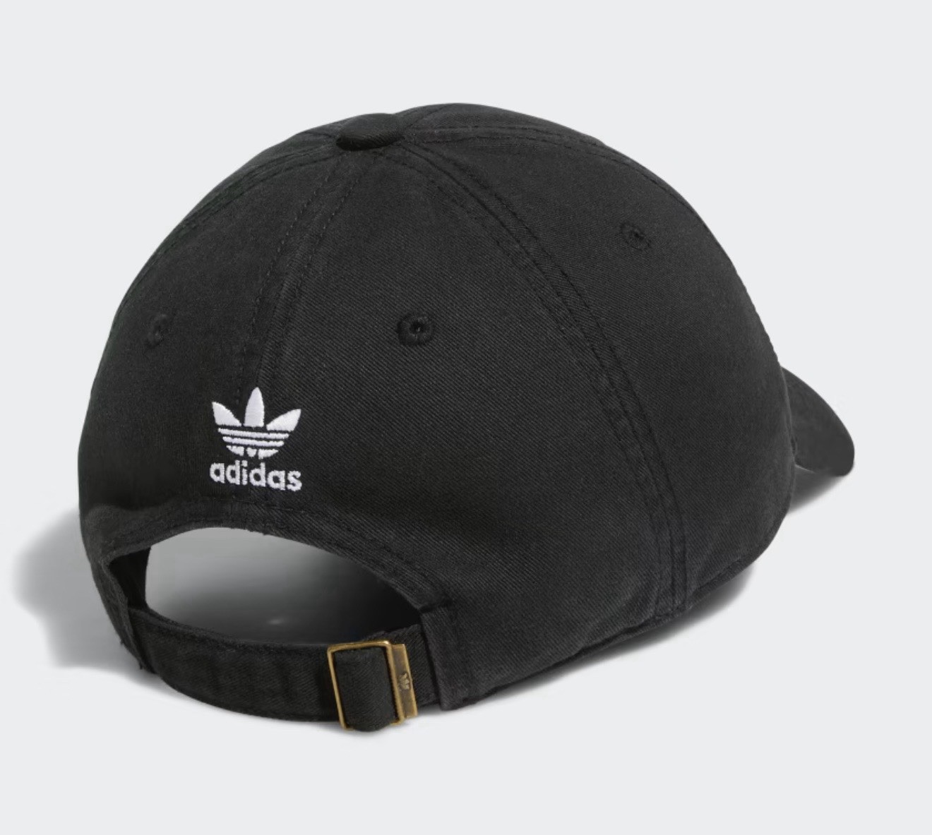 ADIDAS Originals Relaxed Men’s Strapback Hat Cap Black/White BH7137 NEW
