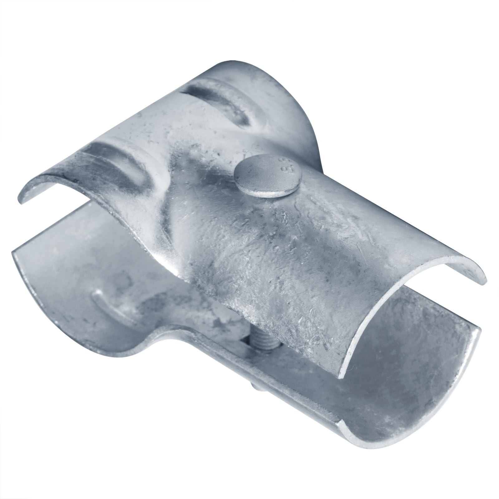OTTFF 4 Pack End Rail Clamps 2 3/8 x 2 3/8 Top Rail T Fitting Chain Link Fence F