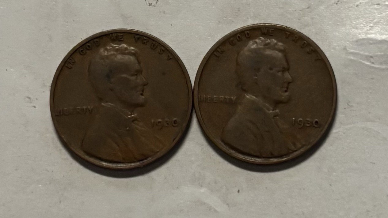 US Coins  1930-P Lincoln Cent (2 Coins) Circulated