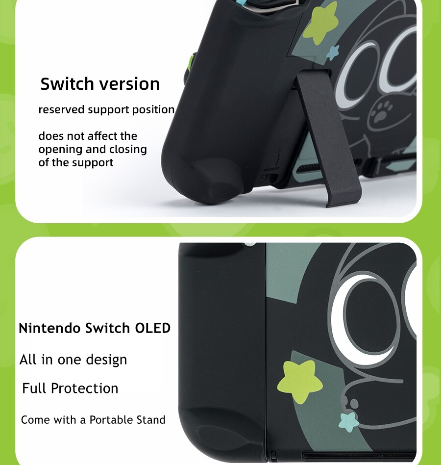 GeekShare Nintendo Switch / OLED Slim Protective Case Joy Con Cover LUOXIAOHEI