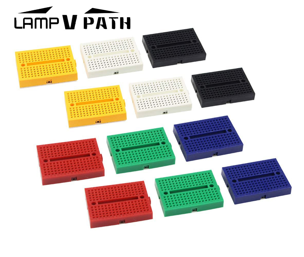 12 Pack Mini Solderless Breadboard 170 Tie Point For Arduino Proto Shield