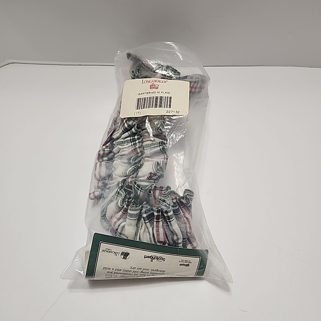 Longaberger Medium Garter Woven Traditions Plaid
