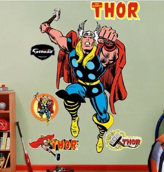 Original FATHEAD Avengers Thor  Wall Decal Sticker 96-96016 Marvel NEW