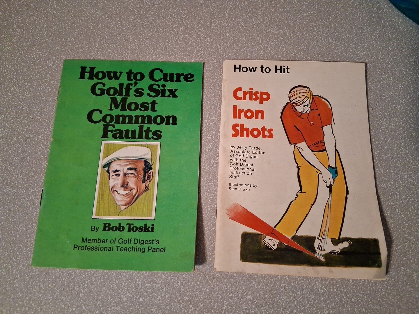 1974 How To Cure Golf's Six Most Common Faults & 1980 Crisp Iron Shots Booklet