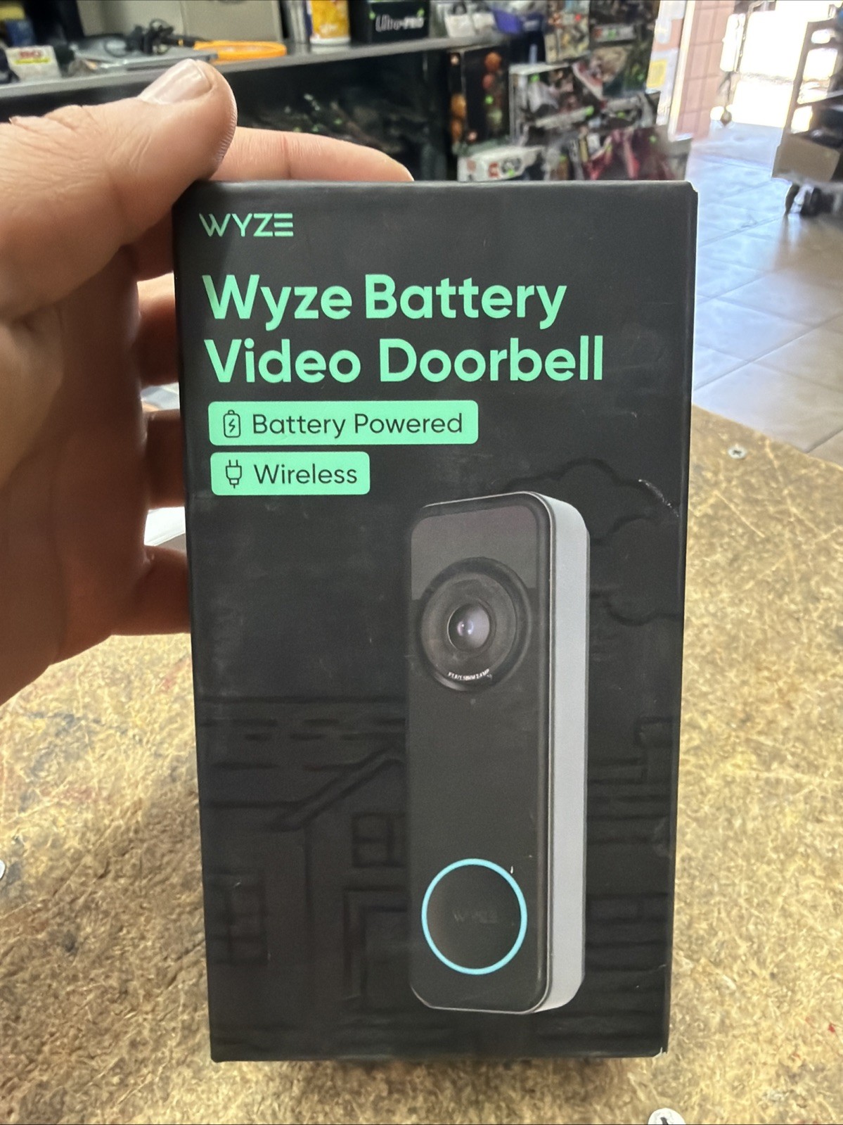 Wyze Battery Video Doorbell Wireless Camera, 1536x1536 HD+, Color Night Vision,