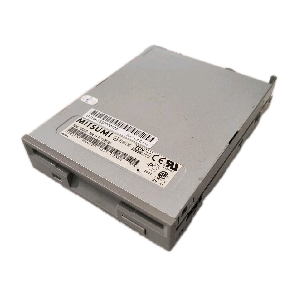 RARE VINTAGE MITSUMI D353M3D 1.44MB FLOPPY DRIVE WITH GRAY FACE PLATE BXDR2