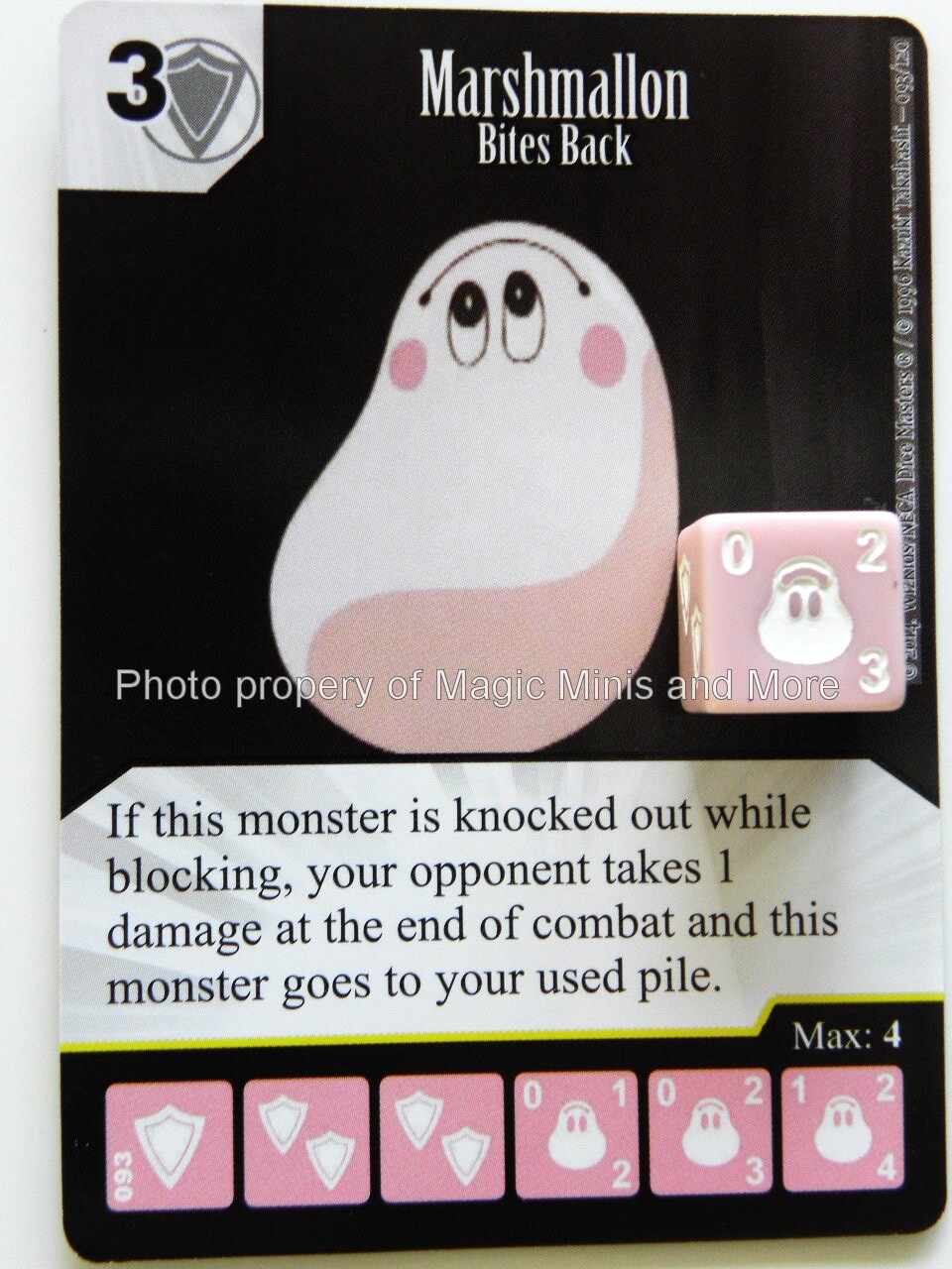 Yu-Gi-Oh! ~ MARSHMALLON Bites Back #093 rare Yugioh Dice Masters card #93/120
