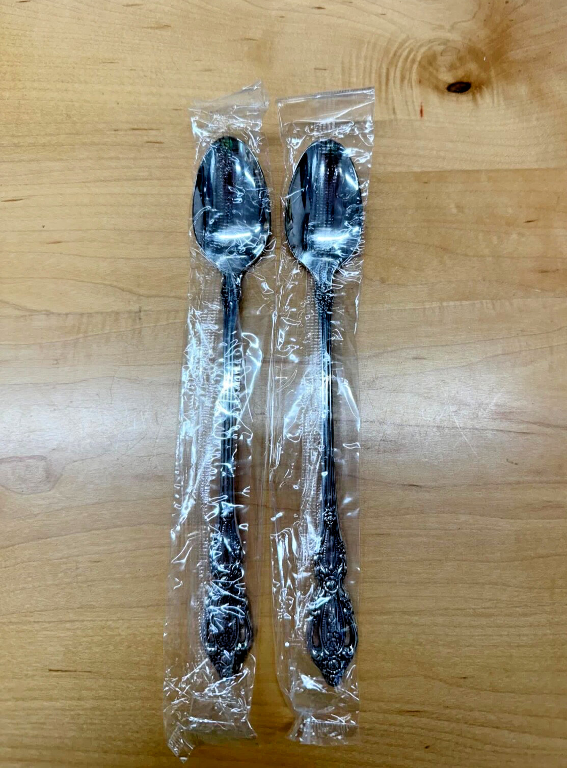Lot of 2 Oneida Monte Carlo Long Ice Tea Spoons Deluxe Stainless Steel NEW!