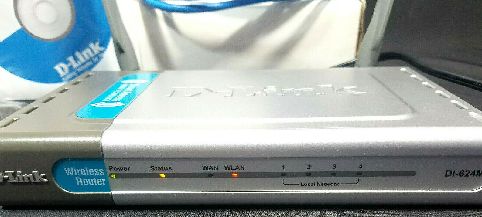 D Link DI-624M Wireless Router With Double Antennas