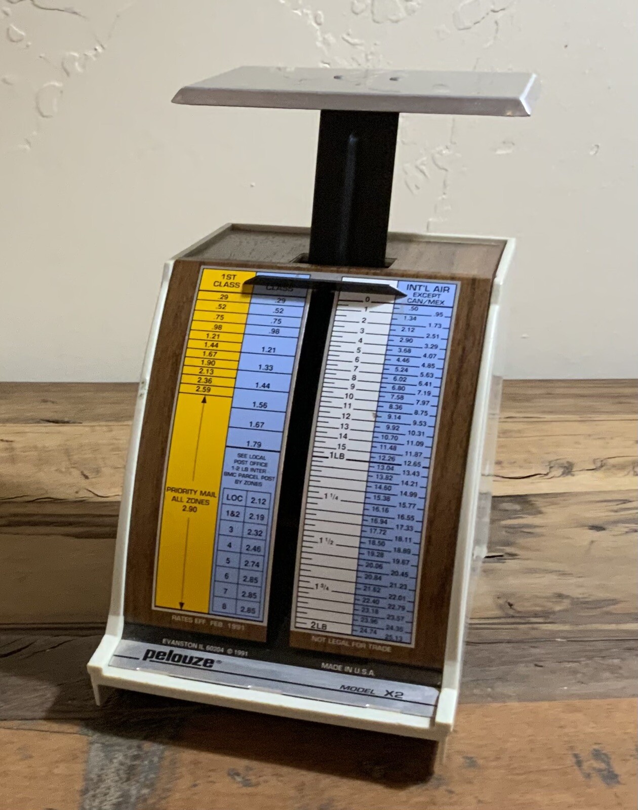 Vintage Scale 1991 Pelouze Postal Scale USA Postage