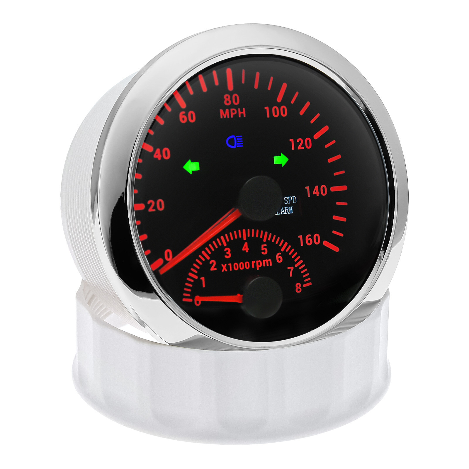 85mm GPS Speedometer 0-160MPH with Tachometer Gauge 0-8000RPM for Car Motorcycle