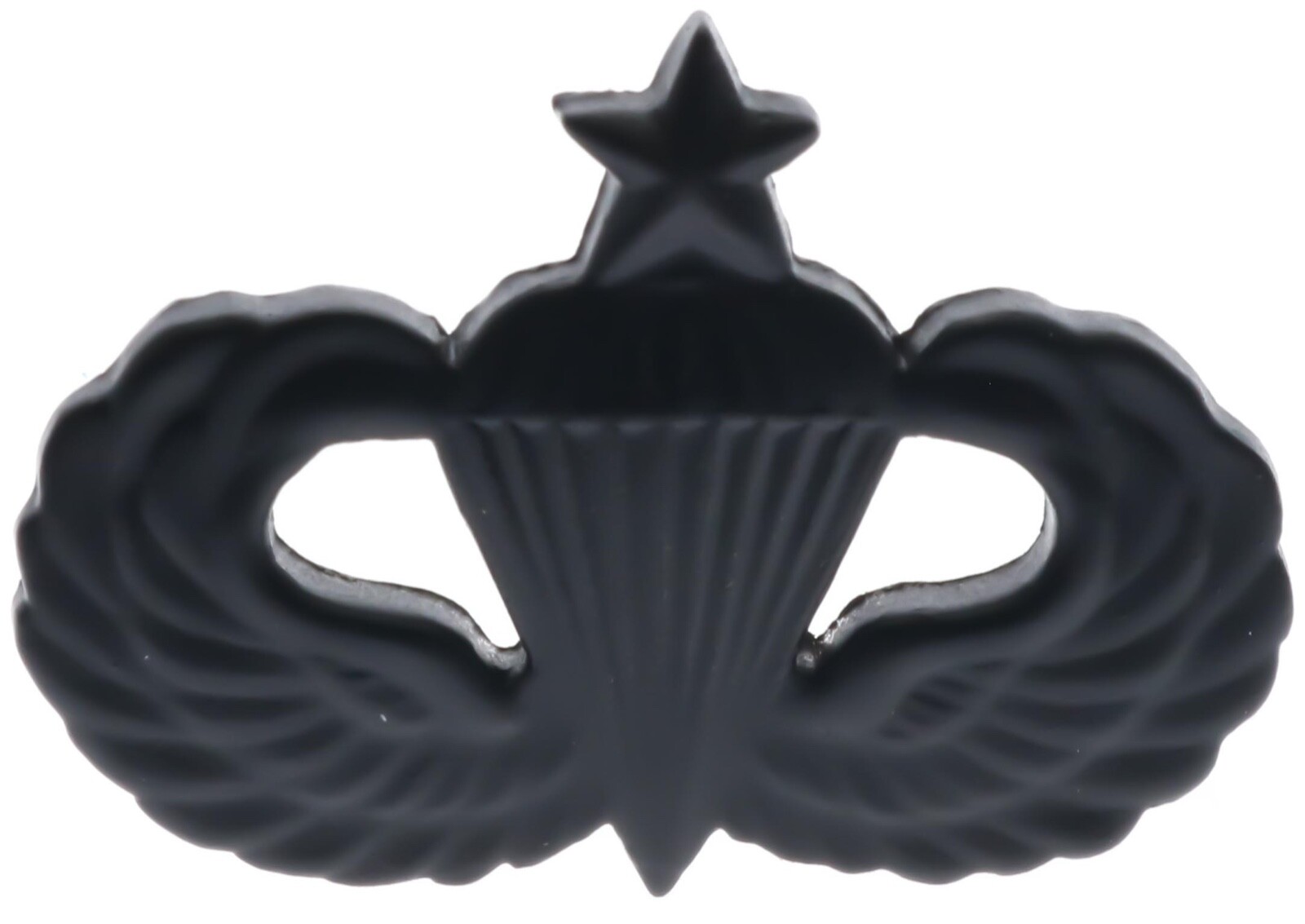Senior Paratrooper Wings Matte Black 1 1/4 inch Hat Lapel Pin H14744 F4D16Z