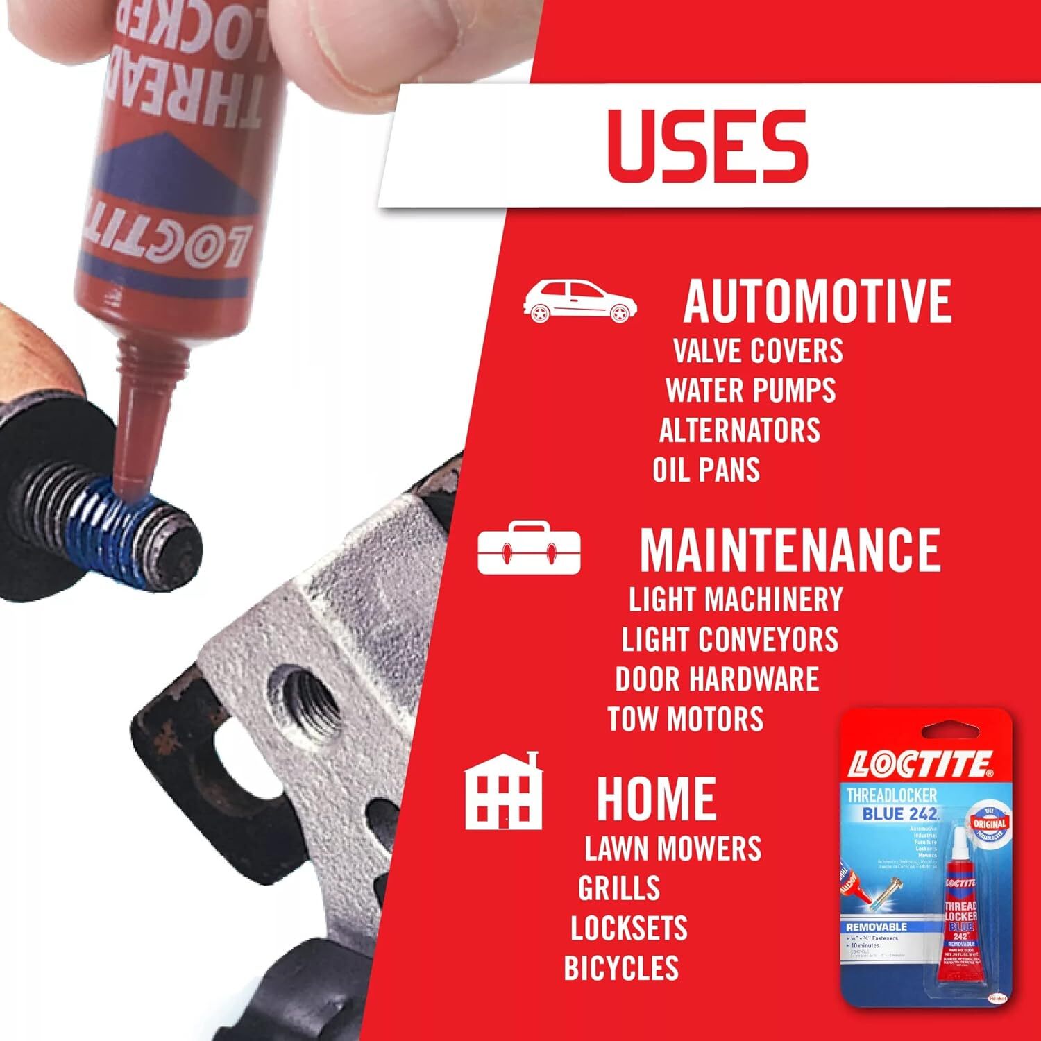 Loctite Threadlocker Blue 242 6 ml, 1 Pack