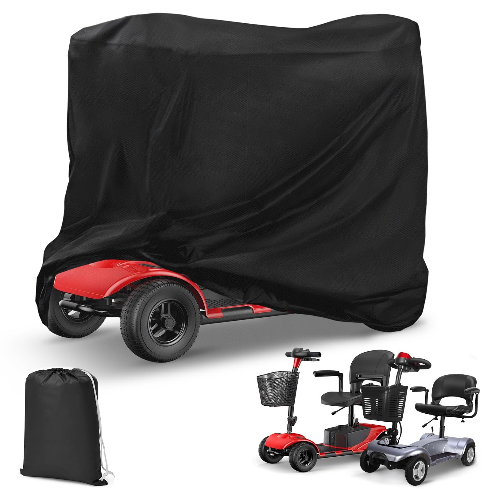 Mobility Scooter Cover Waterproof - Heavy Duty 210D Electric Scooter Storage ...
