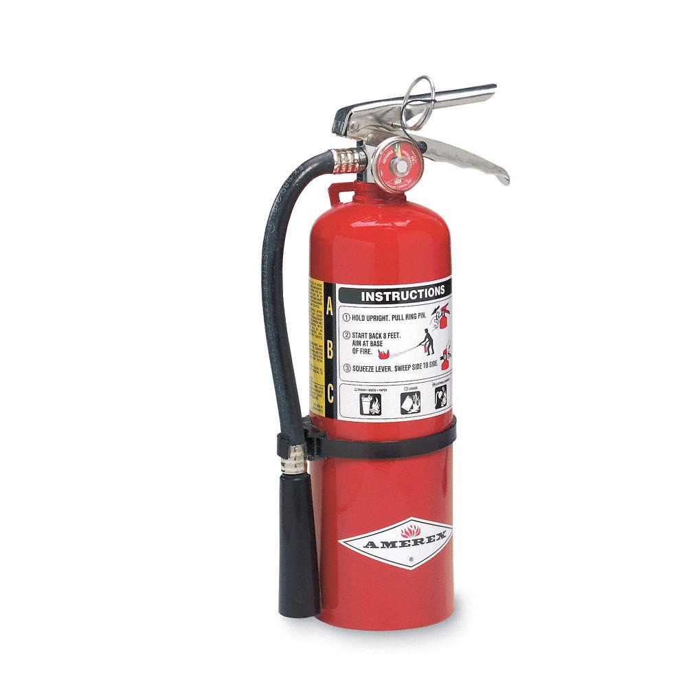 AMEREX B424 Fire Extinguisher,Steel,Red,ABC 3YWL7