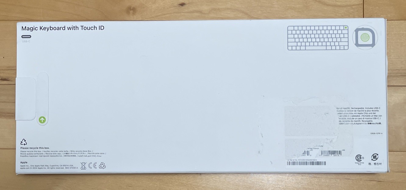 New Apple Magic Keyboard w/ Touch ID USB-C White MXCK3LL/A Model A3118 SEALED