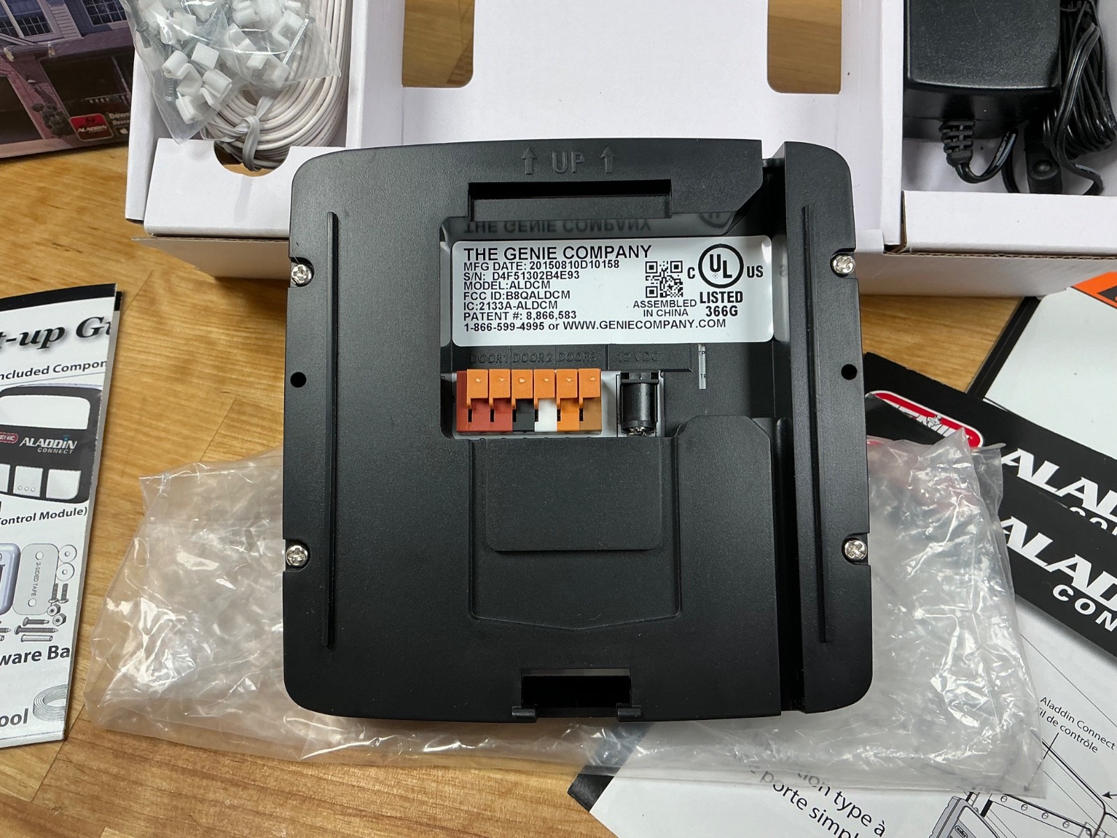 Partial Aladdin Connect® Smartphone Enabled Garage Door Controller ALDCM Partial