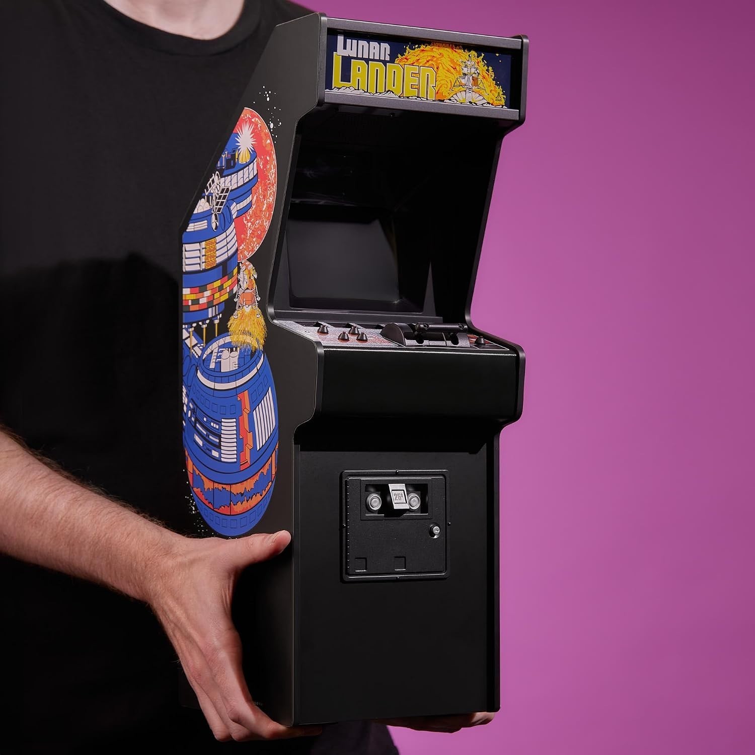 Lunar Lander Mini 1/4 Scale Atari Replica Cabinet with ROM – Retro Arcade Ma...