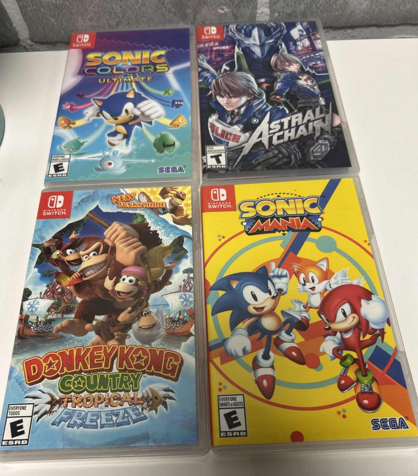 Nintendo Switch OEM Replacement Empty Game Cases Only Lot (17) Spyro Sonic