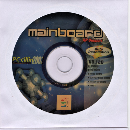 PCChips M700 M755 M787 M809 M810 M830 M846 M930 Motherboard Drivers CD-ROM (2002