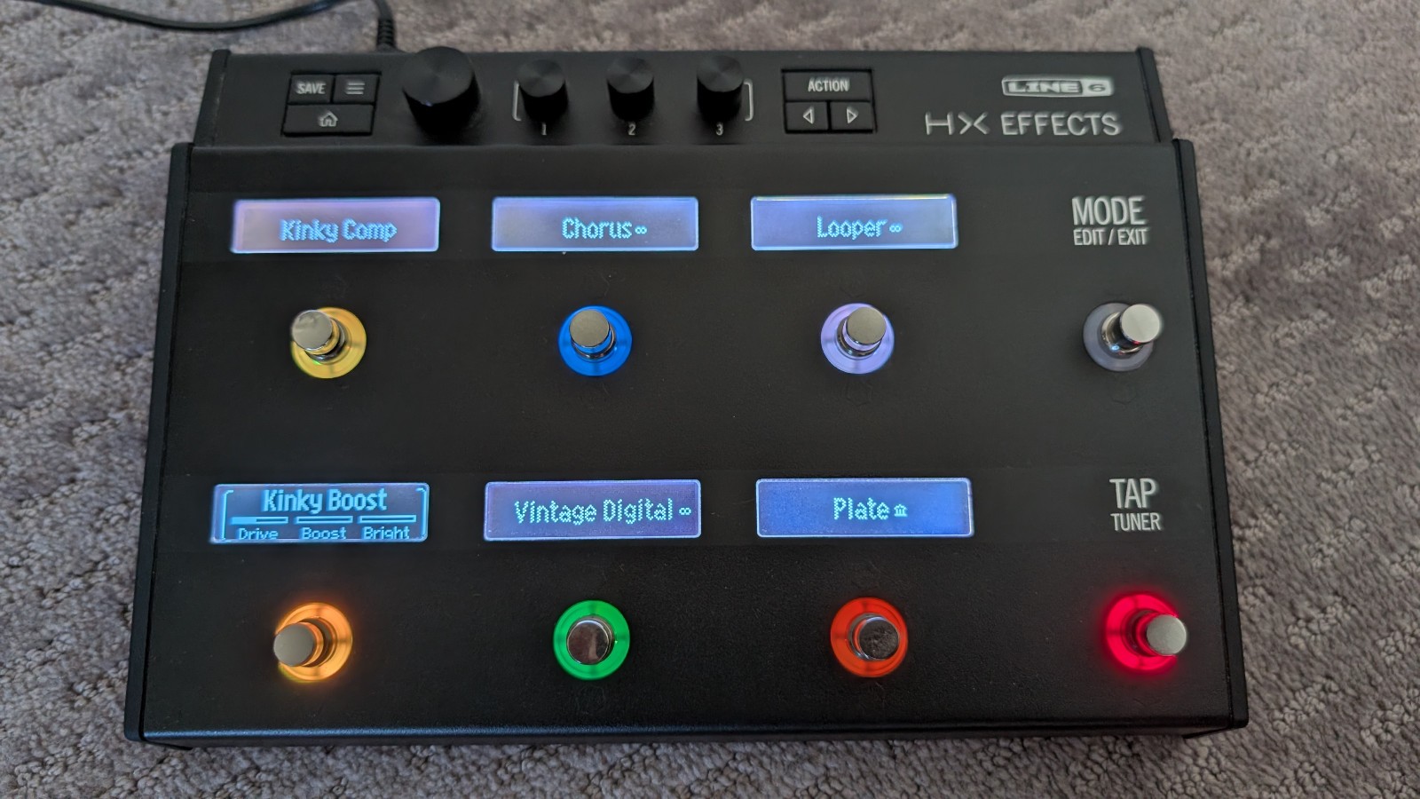 Used Line 6 HX Effects Guitar Multi Effects Processor Pedal