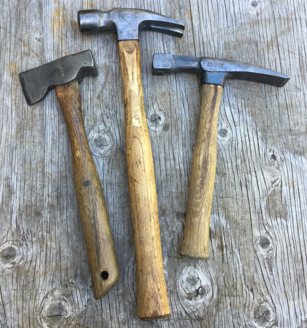 Vaughan Hammer Wood Handle - Lot Of 3 - 505 M 24oz Framing Mason Hatchet / Axe