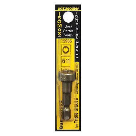 Zoro Select 35935 Insertbit, L:1 1/4", Bitsize:#5 To #11,  35935