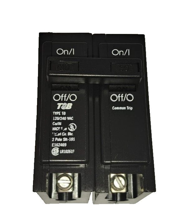 NEW Thomas & Betts T&B TB230 30 Amp 2 Pole 120/240V Type TB Circuit Breaker NEW