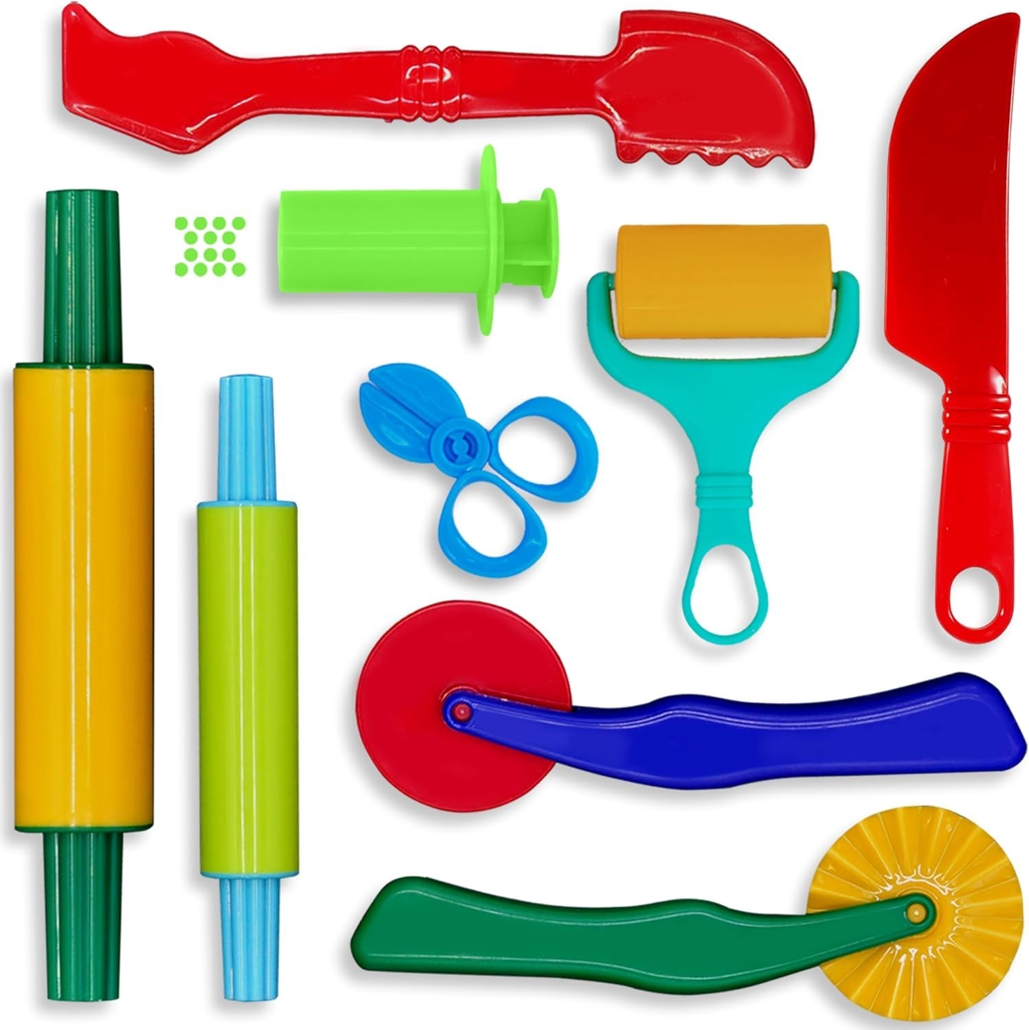 DIMROM Clay and Play Dough Tools Six Piece Set - Ages 3 & Up (6pcs)