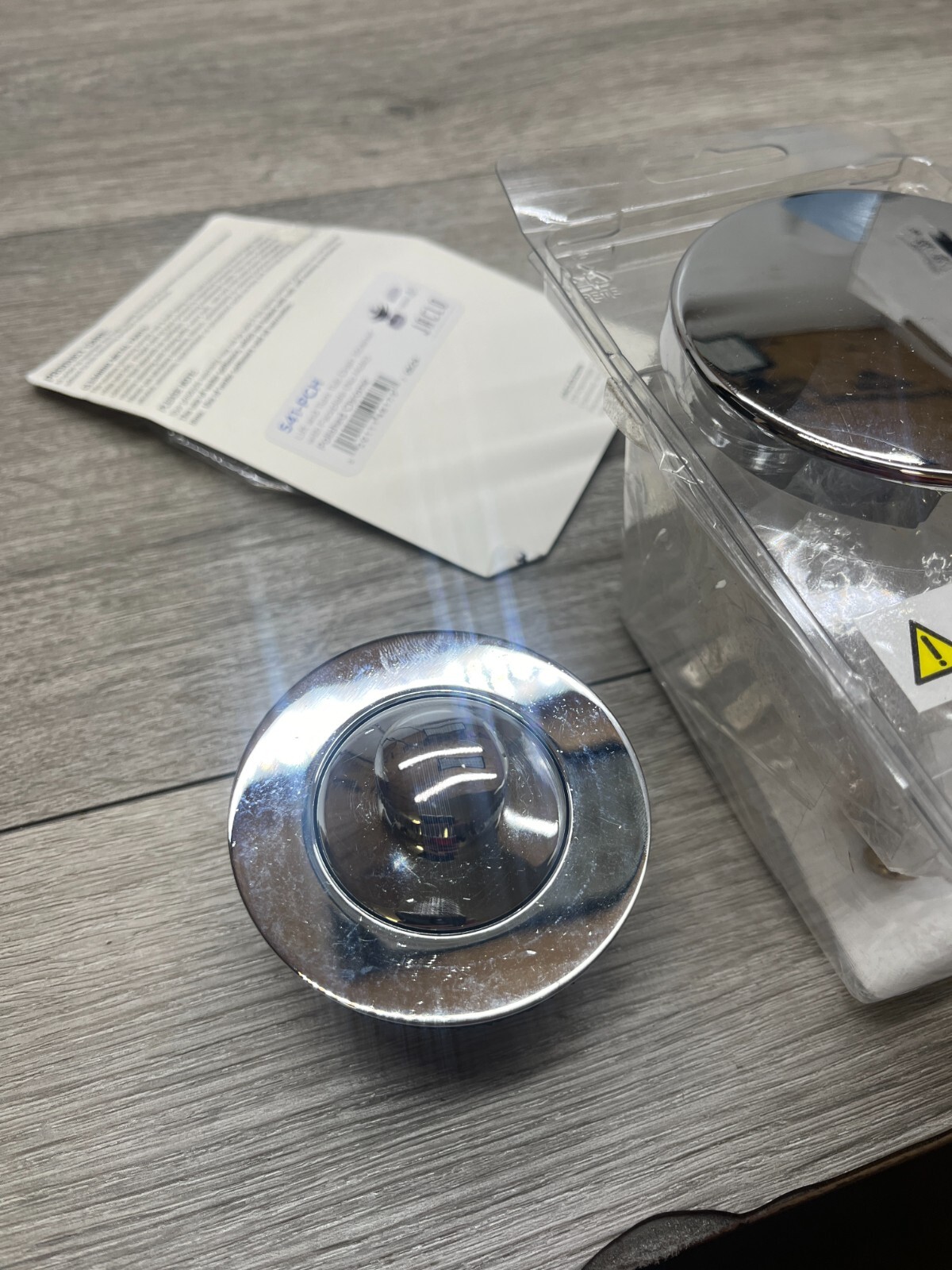 Jaclo Lift and Turn Tub Drain Strainer with Faceplate (No Hole) 541-PCH READ