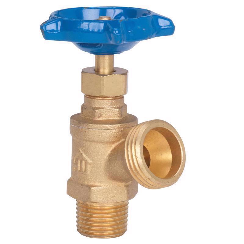 Mueller 102-703 Heavy Duty Brass ProLine MHT Brass Boiler Drain 1/2 MIP in.