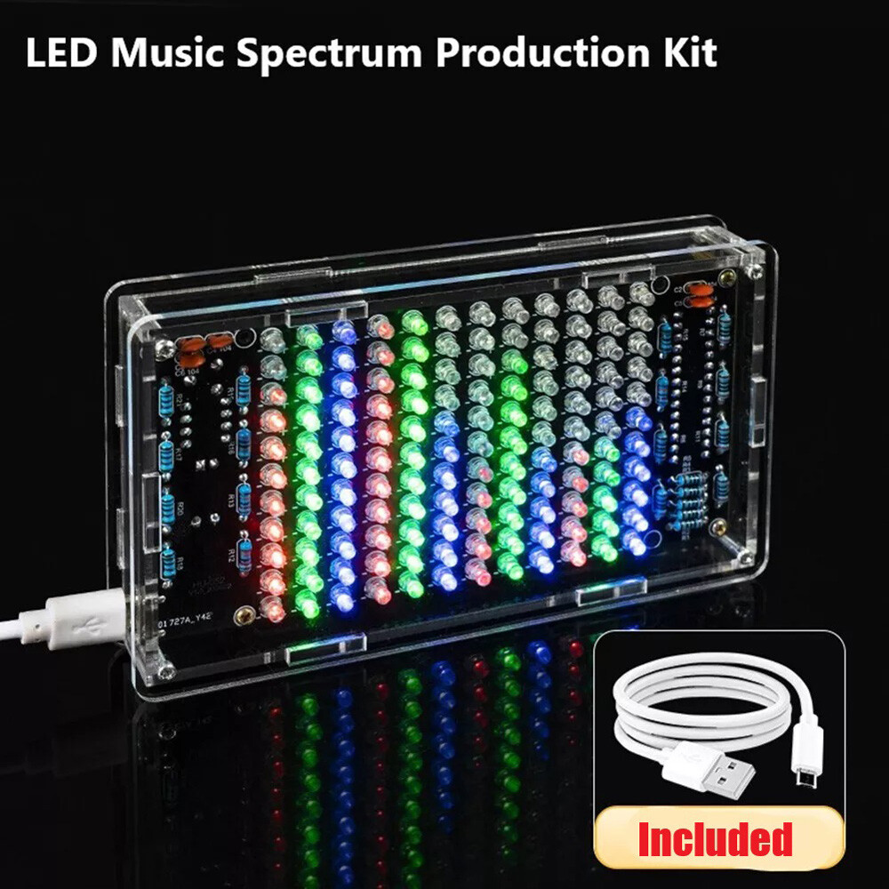 USB Mini Spectrum Display Sound Activated Soldering Project DIY Electronic Kits