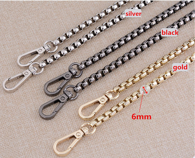 Metal Shoulder Crossbody Handbag Replacement Purse Box Chain Bag Strap