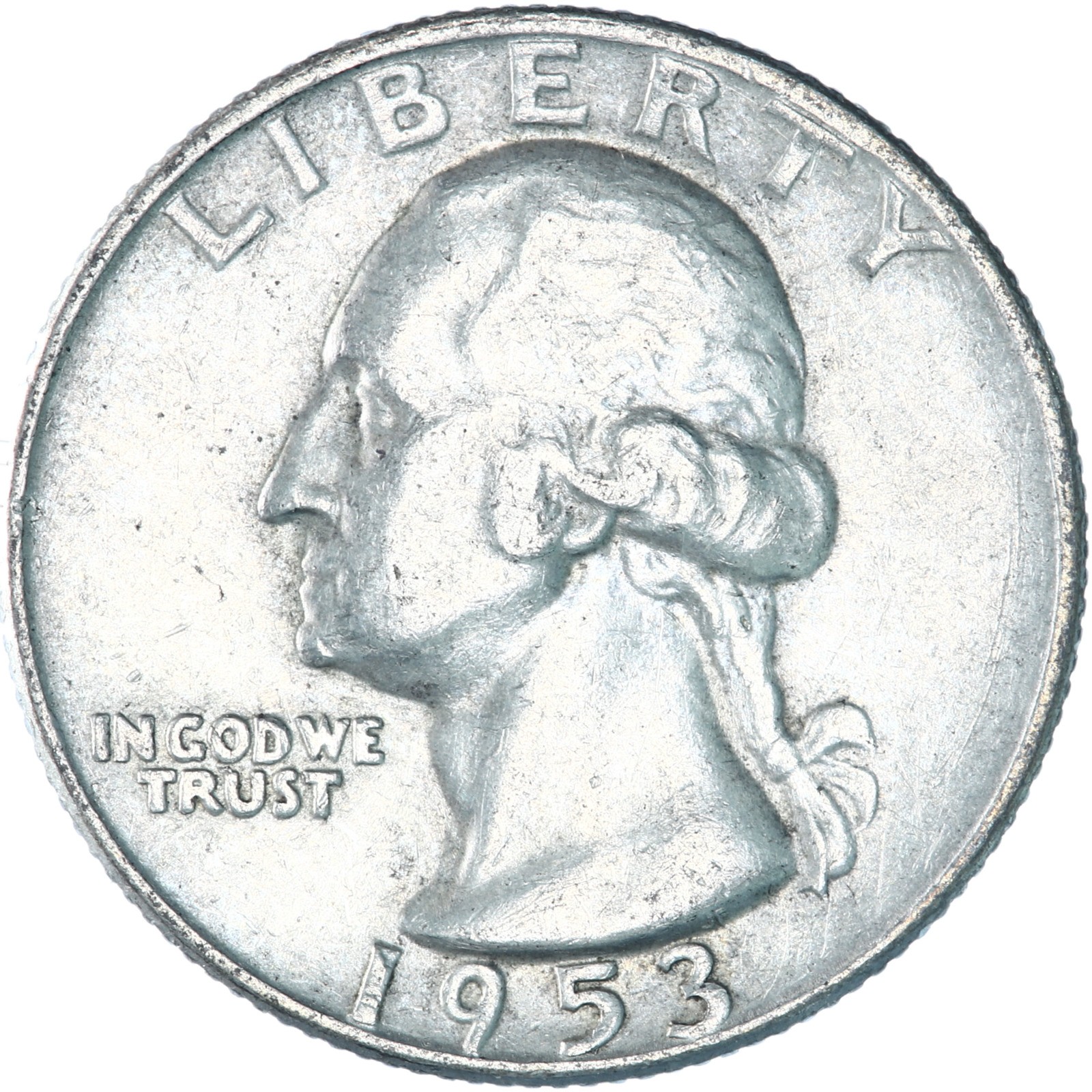 1953 D Washington Quarter 90% Silver Extra Fine XF