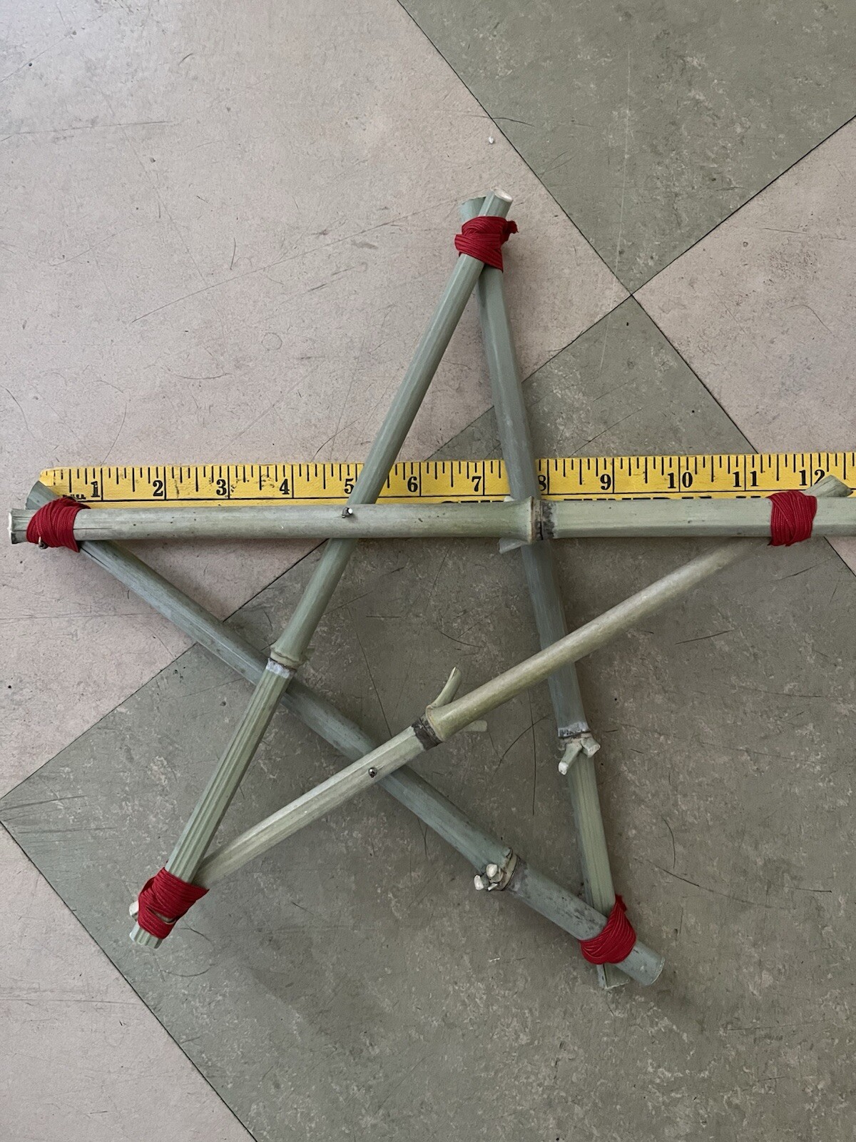 Handmade Bamboo Star 12”