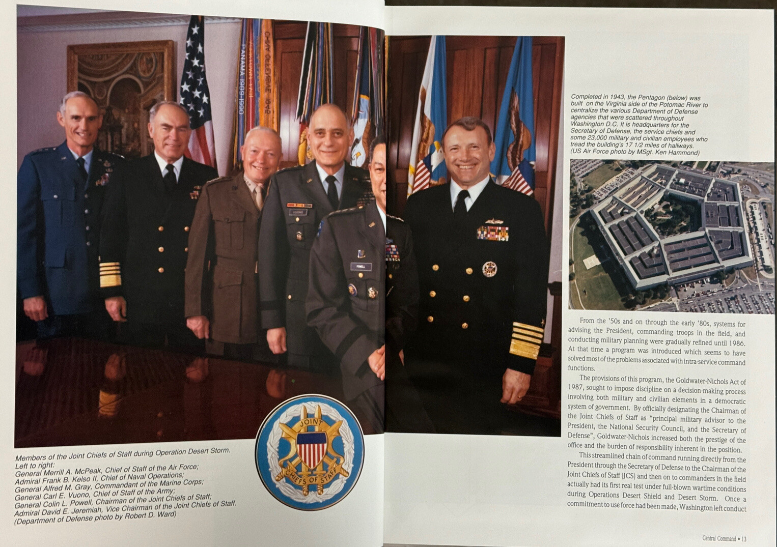 The Shield & The Storm Hardback Leather Military Book Op. Desert Storm 1990-1991