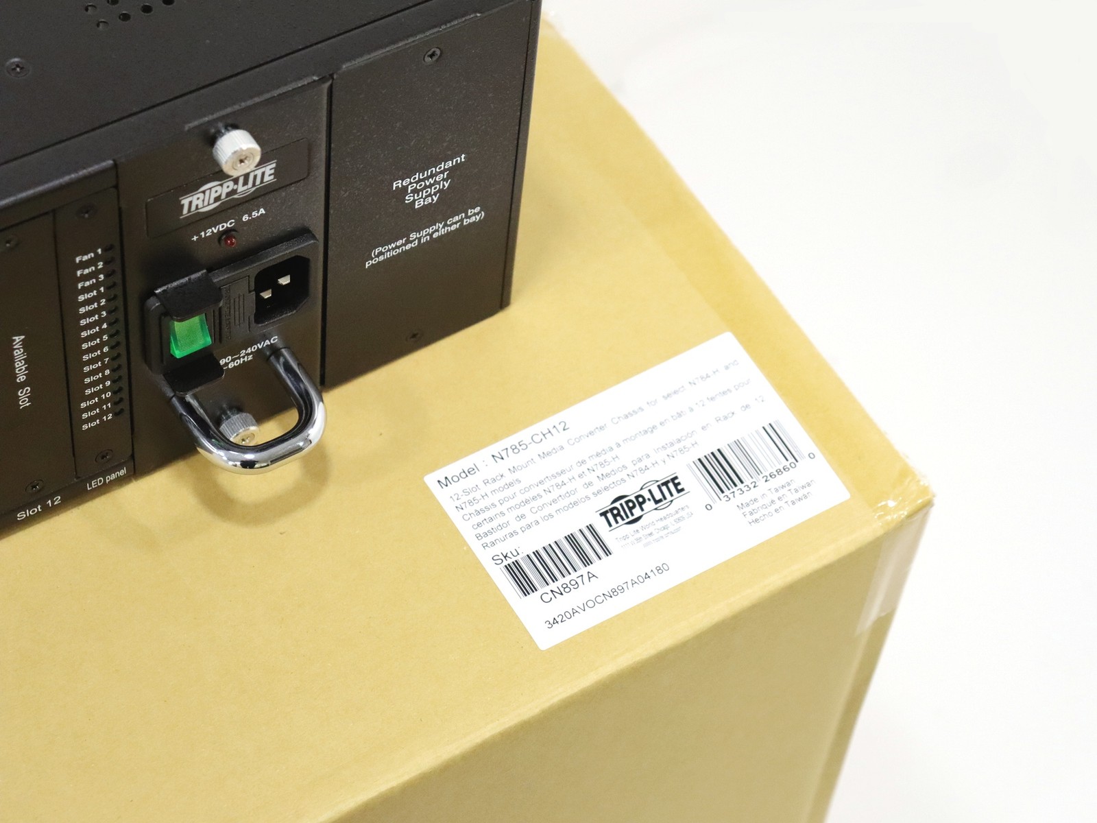 Tripp-Lite N785CH12 12-Slot Media Converter Chassis for Select N784-H & N785-H