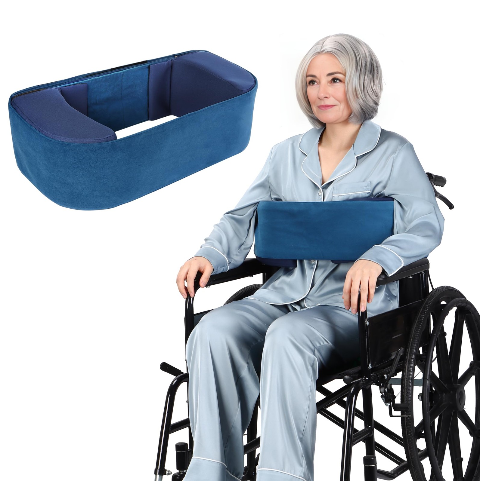 Adjustable Lateral Support Cushion for Wheelchair - Foam Wedge for Elderly